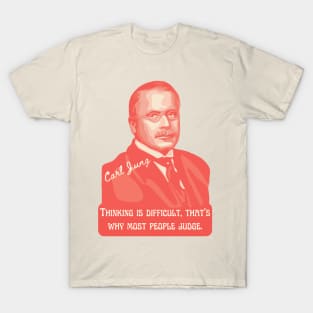 Carl Jung Portrait and Quote T-Shirt